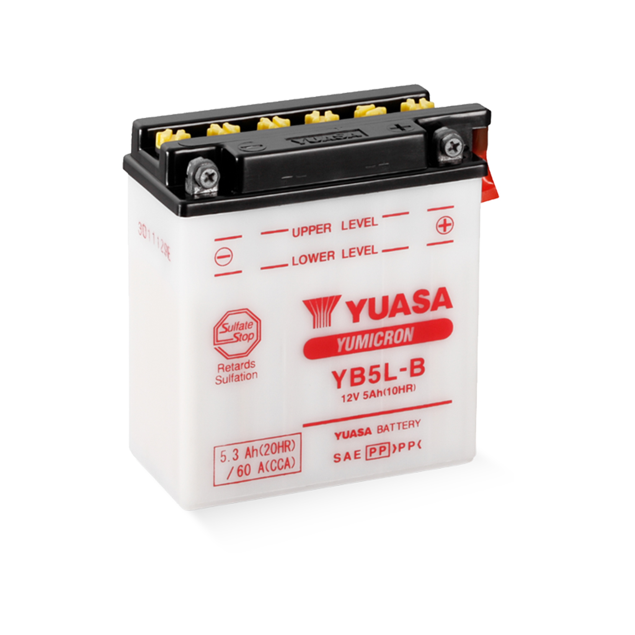 YUASA YB5L-B / 50512 12V 5,3Ah/C20 - 60A (EN) Motorradbatterie