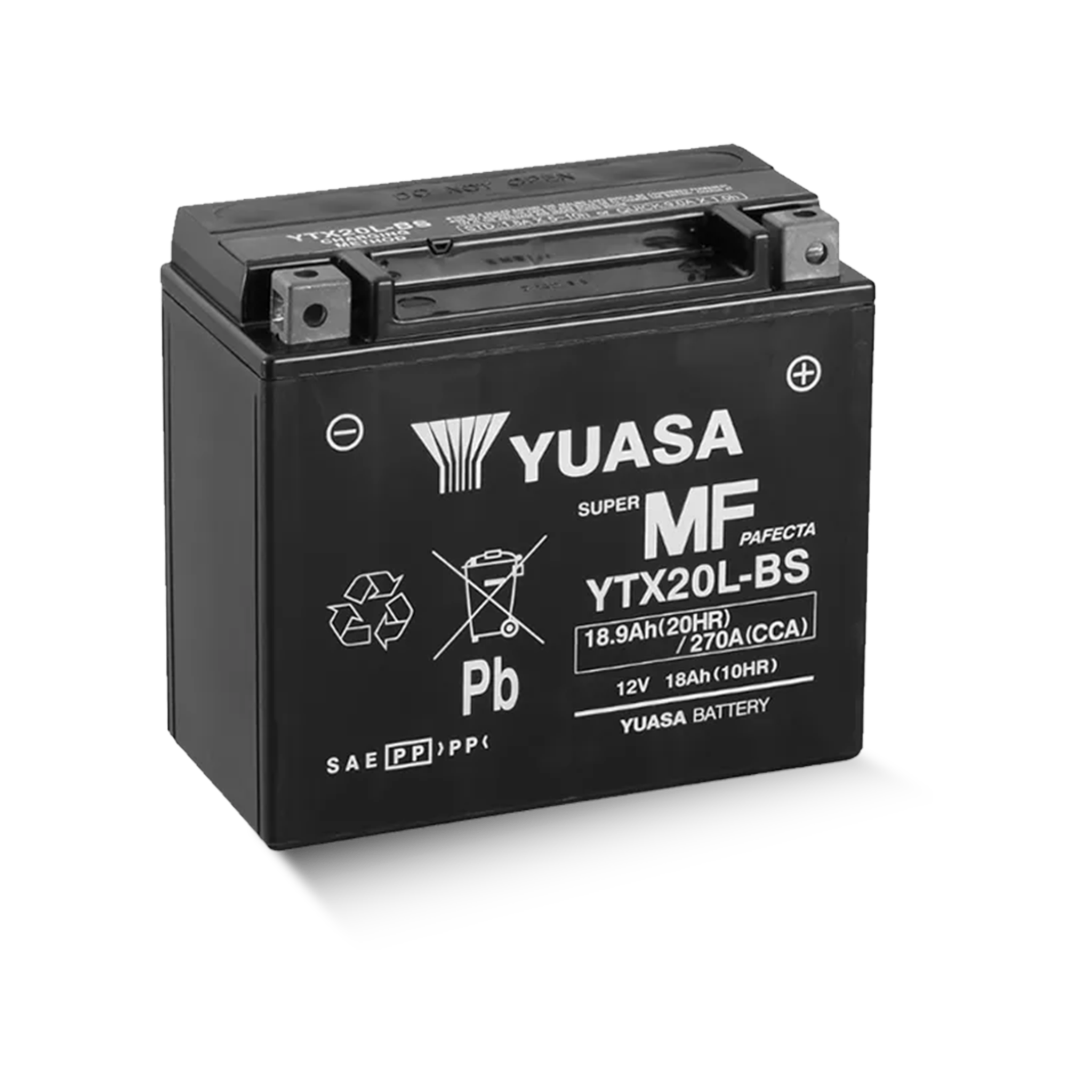 YUASA YTX20L-BS CP 12V 18,9Ah/C20 - 270A (EN) Motorradbatterie WF