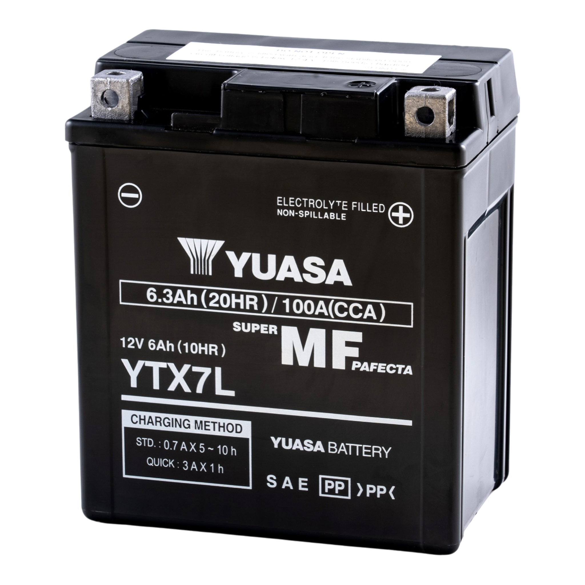 YUASA YTX7L WC 12V 6,3Ah/C20 - 100A (EN) Motorradbatterie WF
