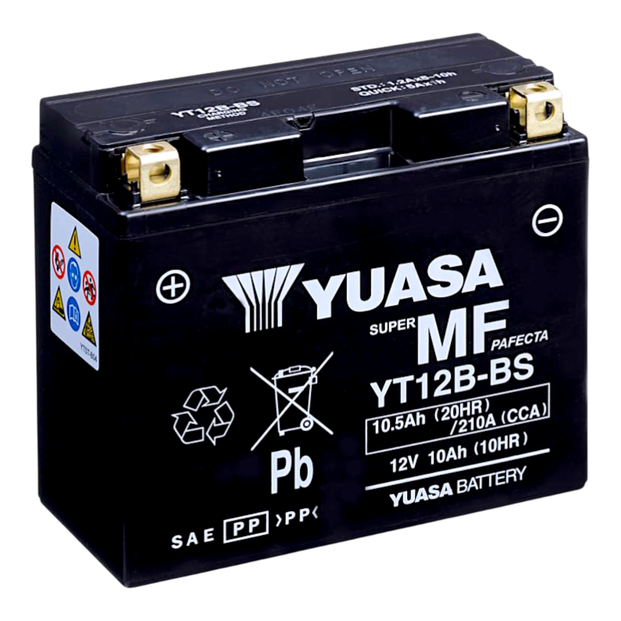 YUASA YT12B WC 12V 10,5Ah/C20 - 210A (EN) Motorradbatterie WF