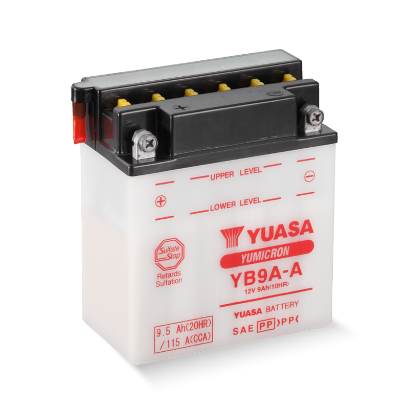 YUASA YB9A-A 12V 9,5Ah/C20 - 115A (EN) Motorradbatterie