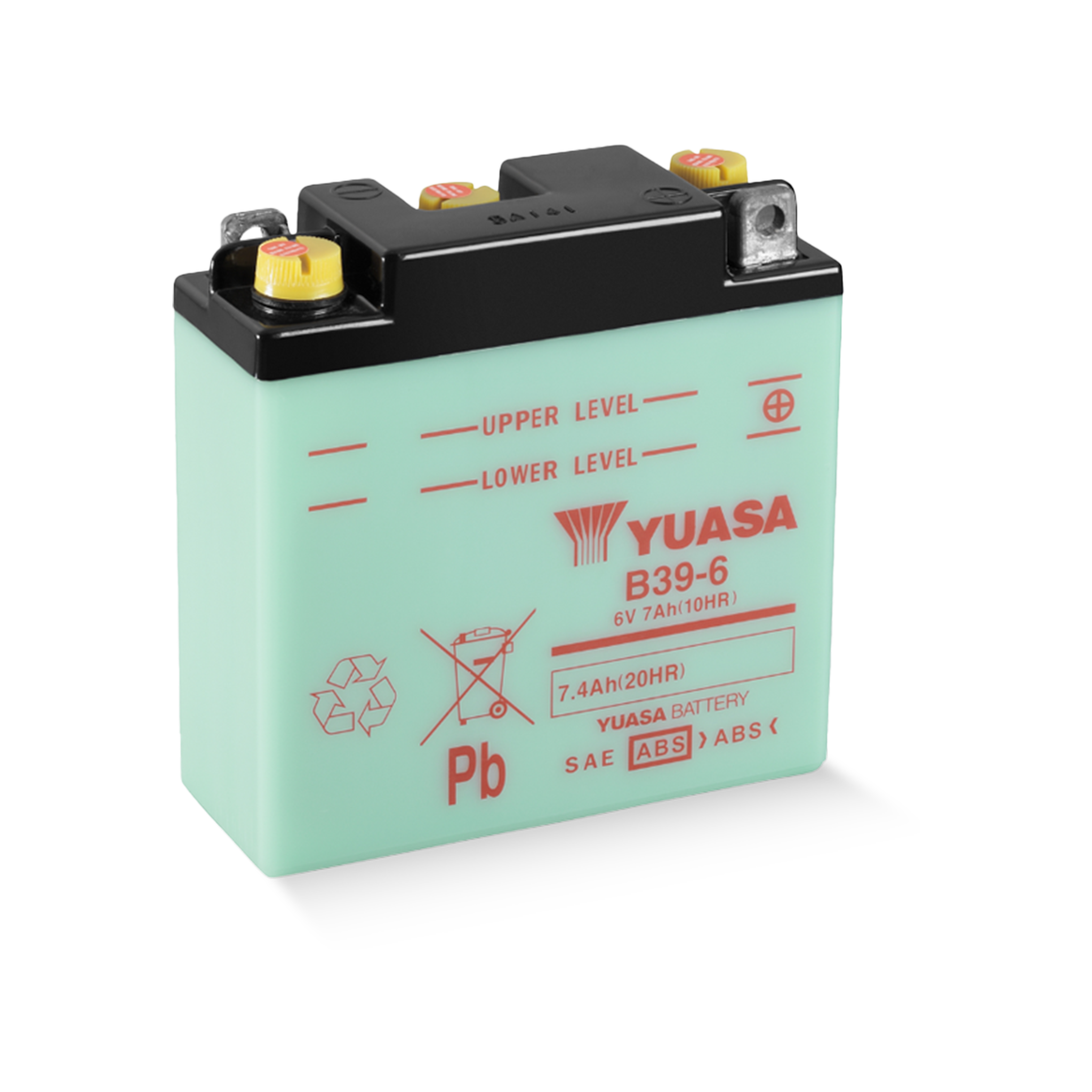 YUASA B39-6 DC 6V 7,4Ah/C20 Motorradbatterie