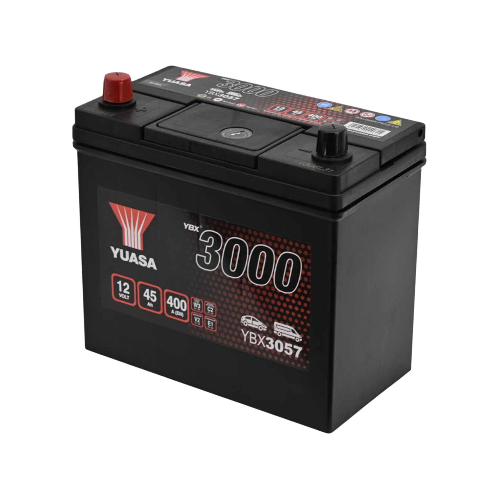 YUASA YBX3057 SMF Starterbatterie  12V 45Ah 400A(EN)