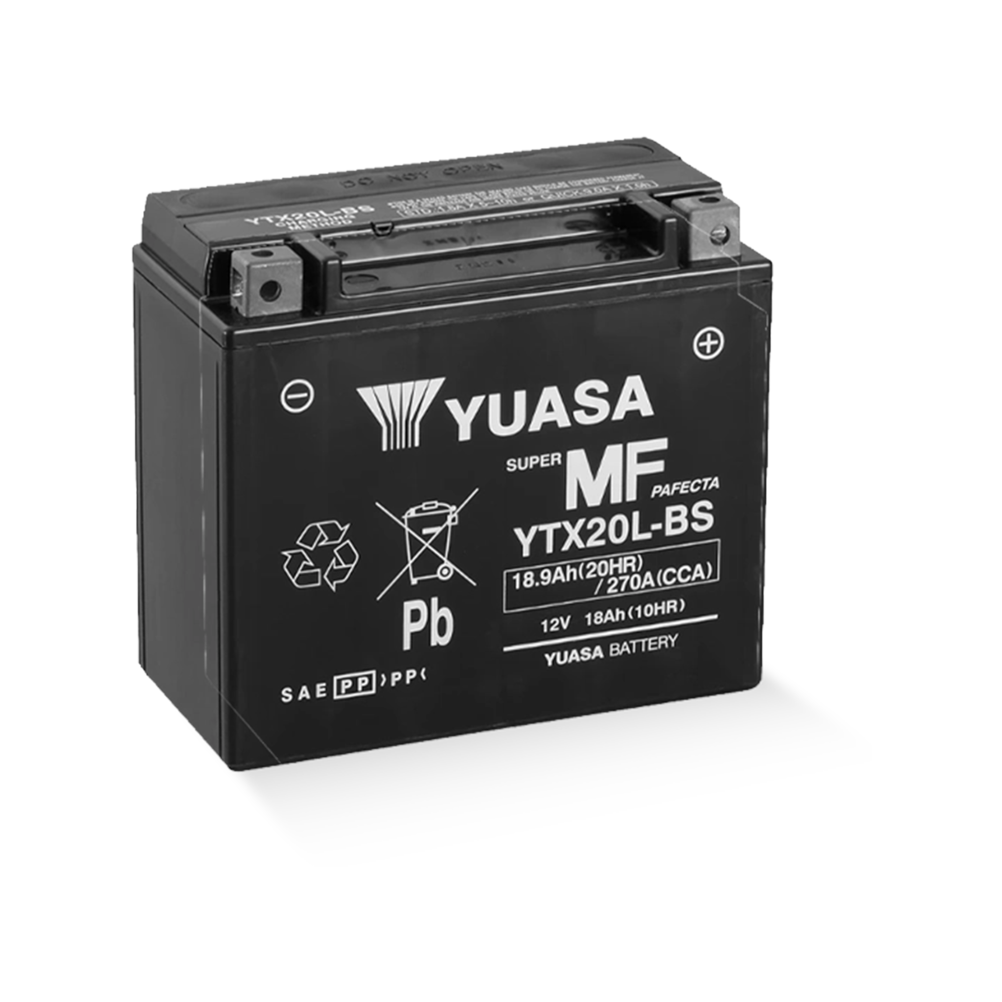 YUASA YTX20-BS CP 12V 18,9Ah/C20 - 270A (EN) Motorradbatterie WF