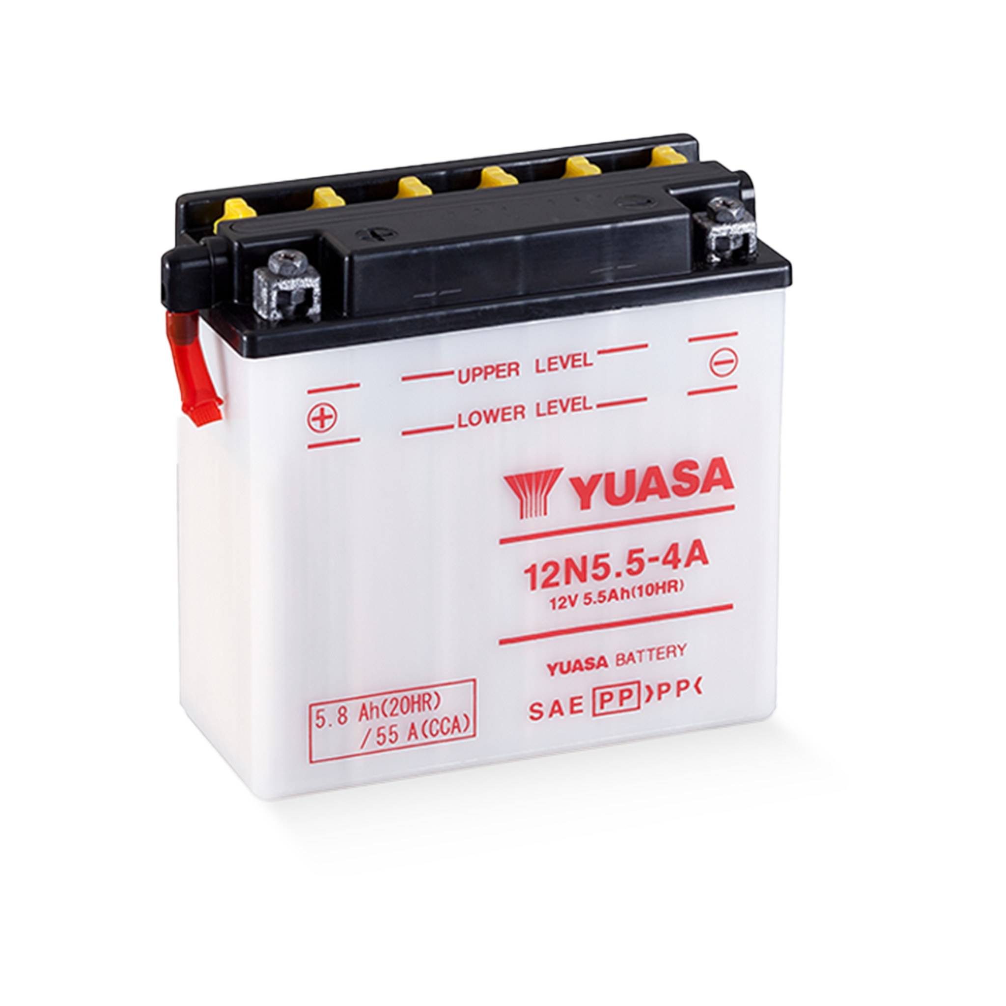 YUASA 12N5.5-4A 12V 5,8Ah/C20 - 55A(EN) Motorradbatterie