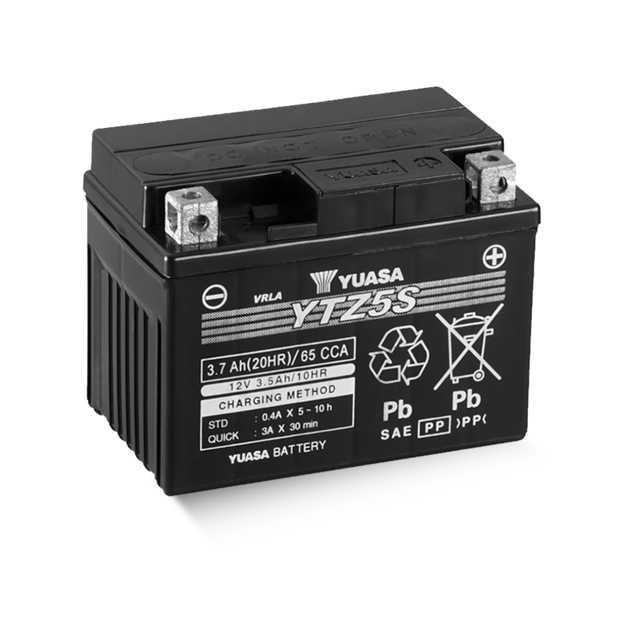 YUASA YTZ5S WC 12V 3,7Ah/C20 - 65A (EN) Motorradbatterie WF