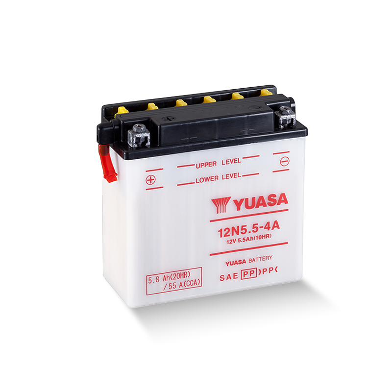 YUASA 12N5.5-4A 12V 5,8Ah/C20 - 55A(EN) Motorradbatterie