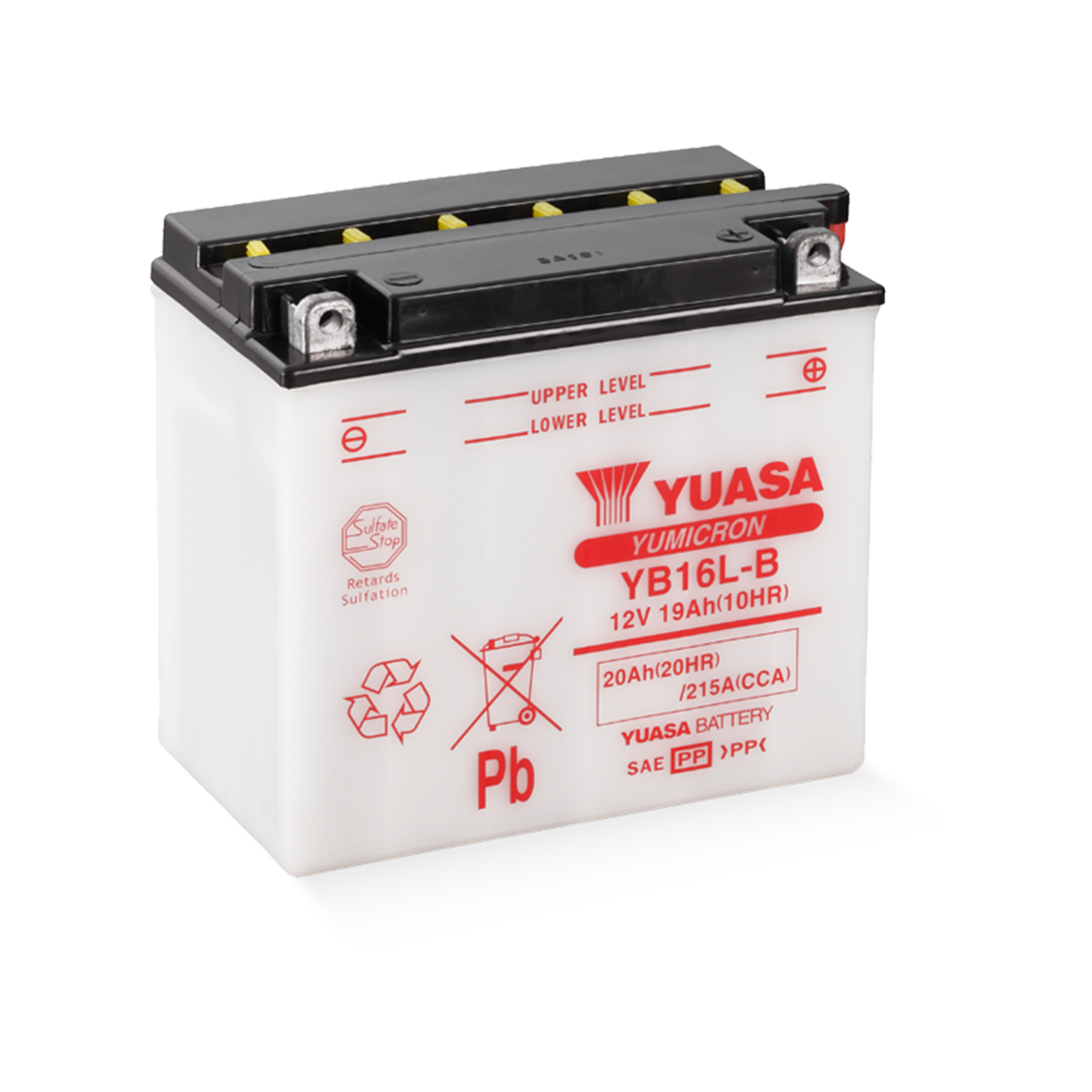 YUASA YB16L-B CP 12V 20Ah/C20 - 215A (EN) Motorradbatterie