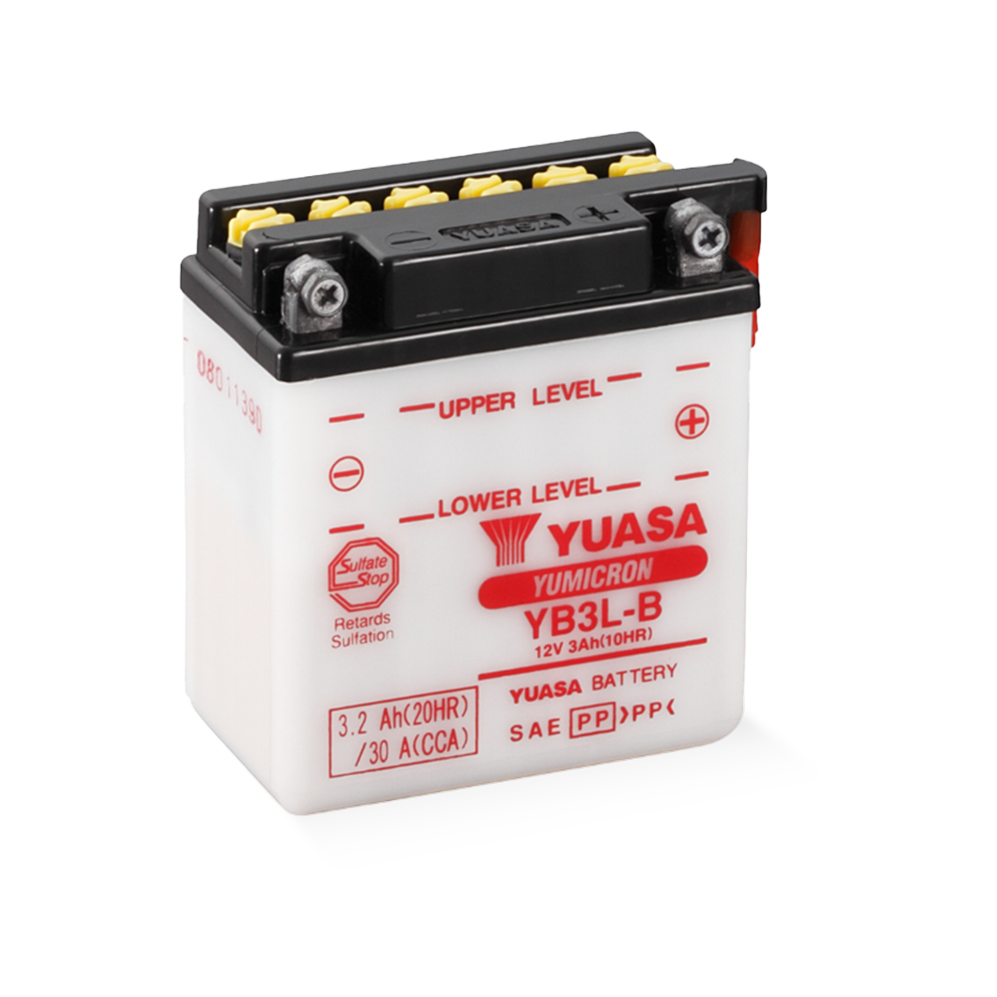 YUASA YB3L-B Yumicron  12V 3,2Ah/C20 - 30A (EN) Motorradbatterie