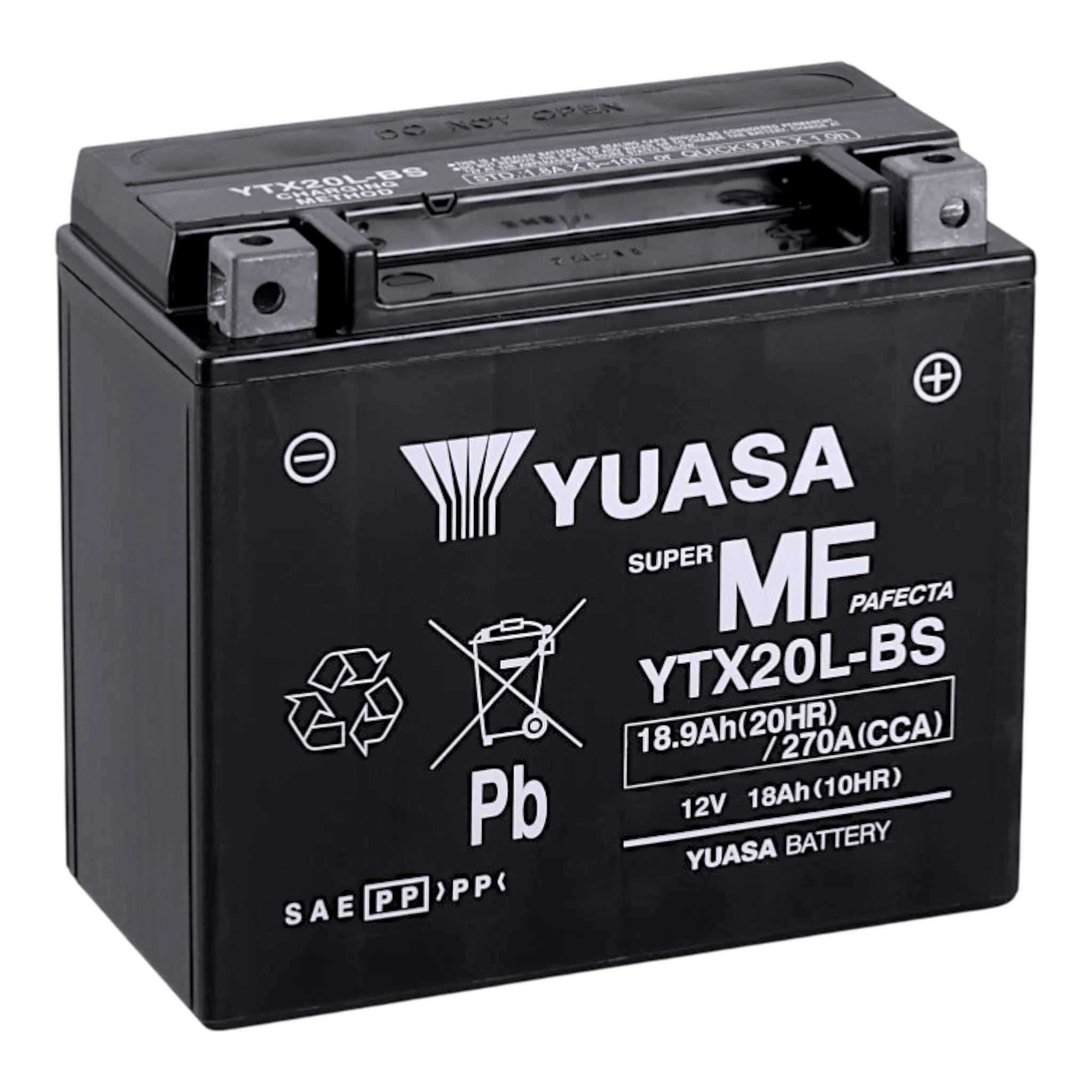 YUASA YTX20L WC 12V 18,9Ah/C20 - 270A (EN) Motorradbatterie WF