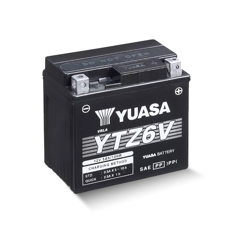 YUASA YTZ6V 12V 5,3Ah/C20 - 90A (EN)  Motorradbatterie WF