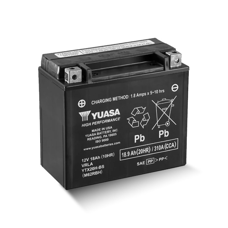 YUASA YTX20H-BS 12V 18,9Ah/C20 - 310A (EN) Motorradbatterie WF HP