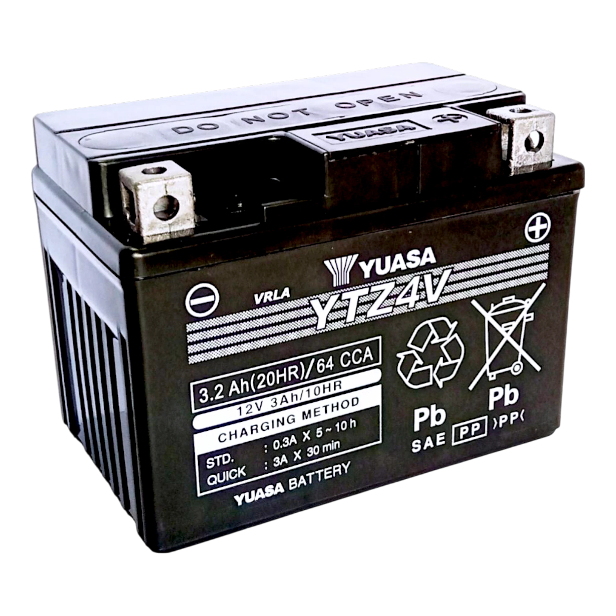 YUASA YTZ4V WC 12V 3,2Ah/C20 - 64A (EN) Motorradbatterie WF