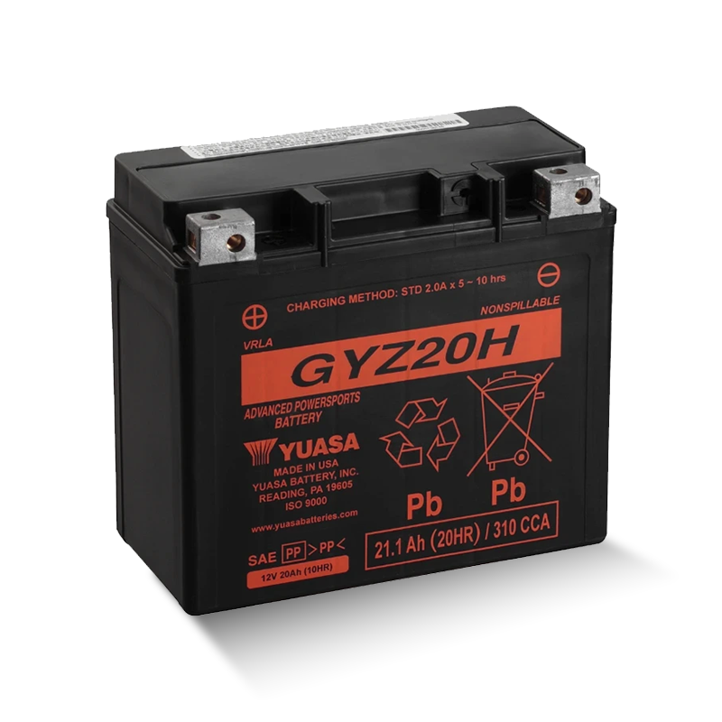 YUASA GYZ20H WC 12V 21,1Ah/C20 - 320A (EN) Motorradbatterie WF