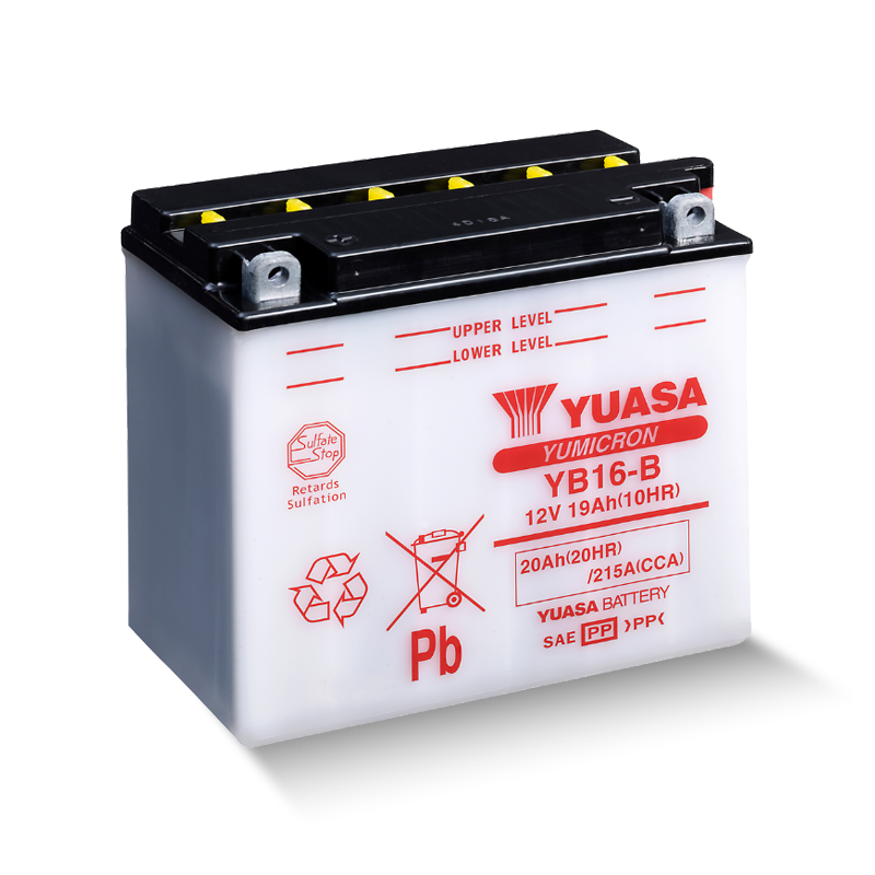 YUASA YB16-B 12V 20Ah/C20 - 215A (EN) Motorradbatterie