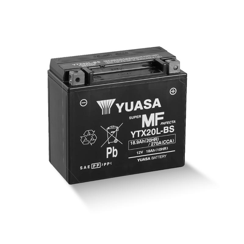 YUASA YTX20-BS 12V 18,9Ah/C20 - 270A (EN) Motorradbatterie WF
