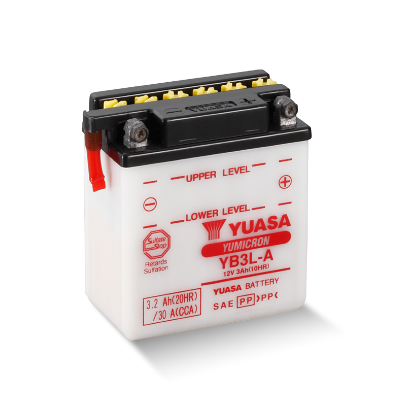 YUASA YB3L-A Yumicron  12V 3,2Ah/C20 - 30A (EN) Motorradbatterie