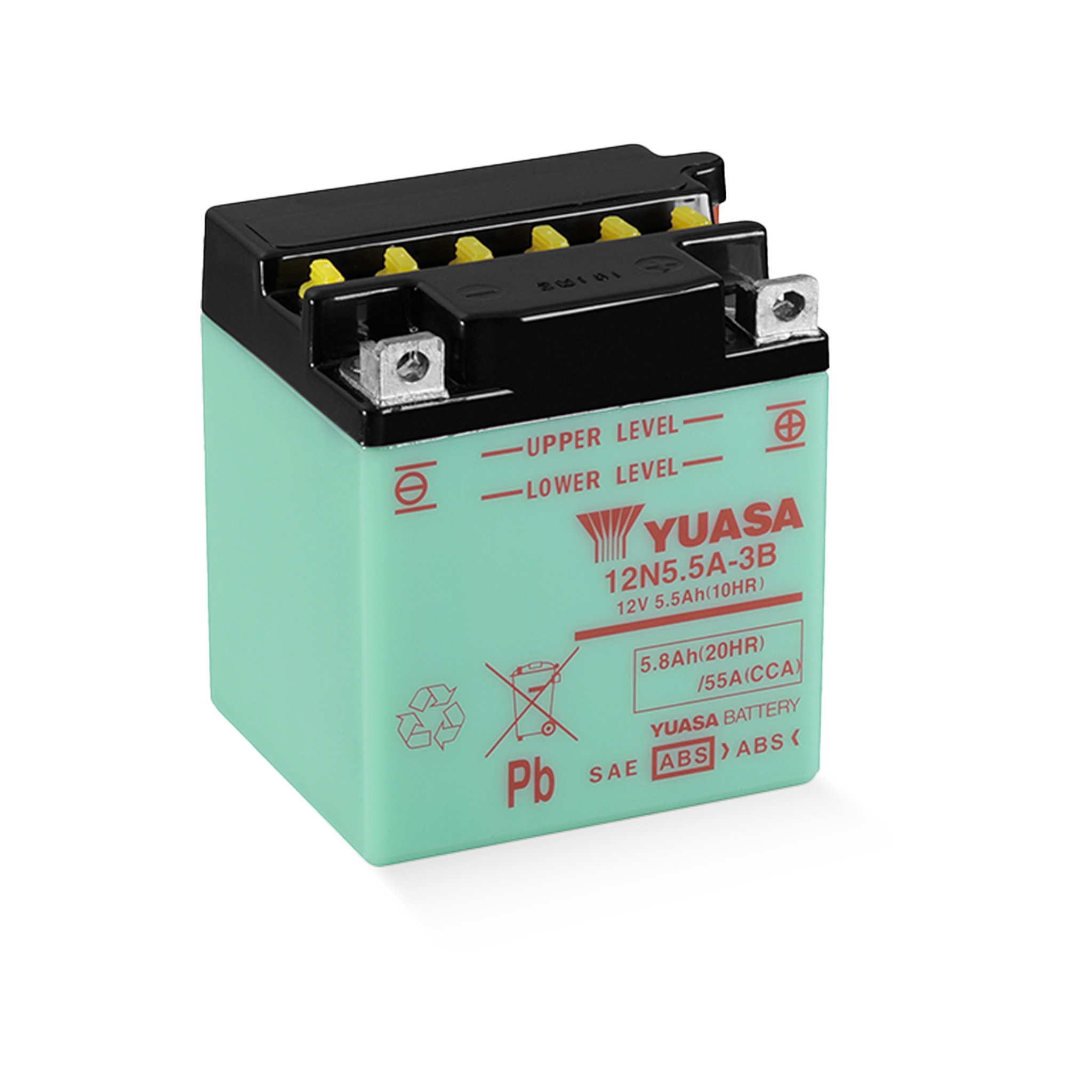 YUASA 12N5.5A-3B DC 12V 5,8Ah/C20 - 55A (EN) Motorradbatterie